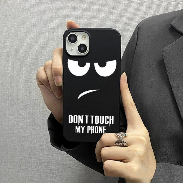 Matte Black Simple Silicone Phone Case
